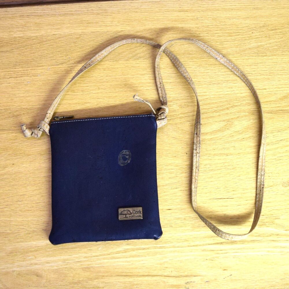 Cork Portugal Mini Crossbody Purse VEGAN 100% Cork Sustainable Eco-Friendly
